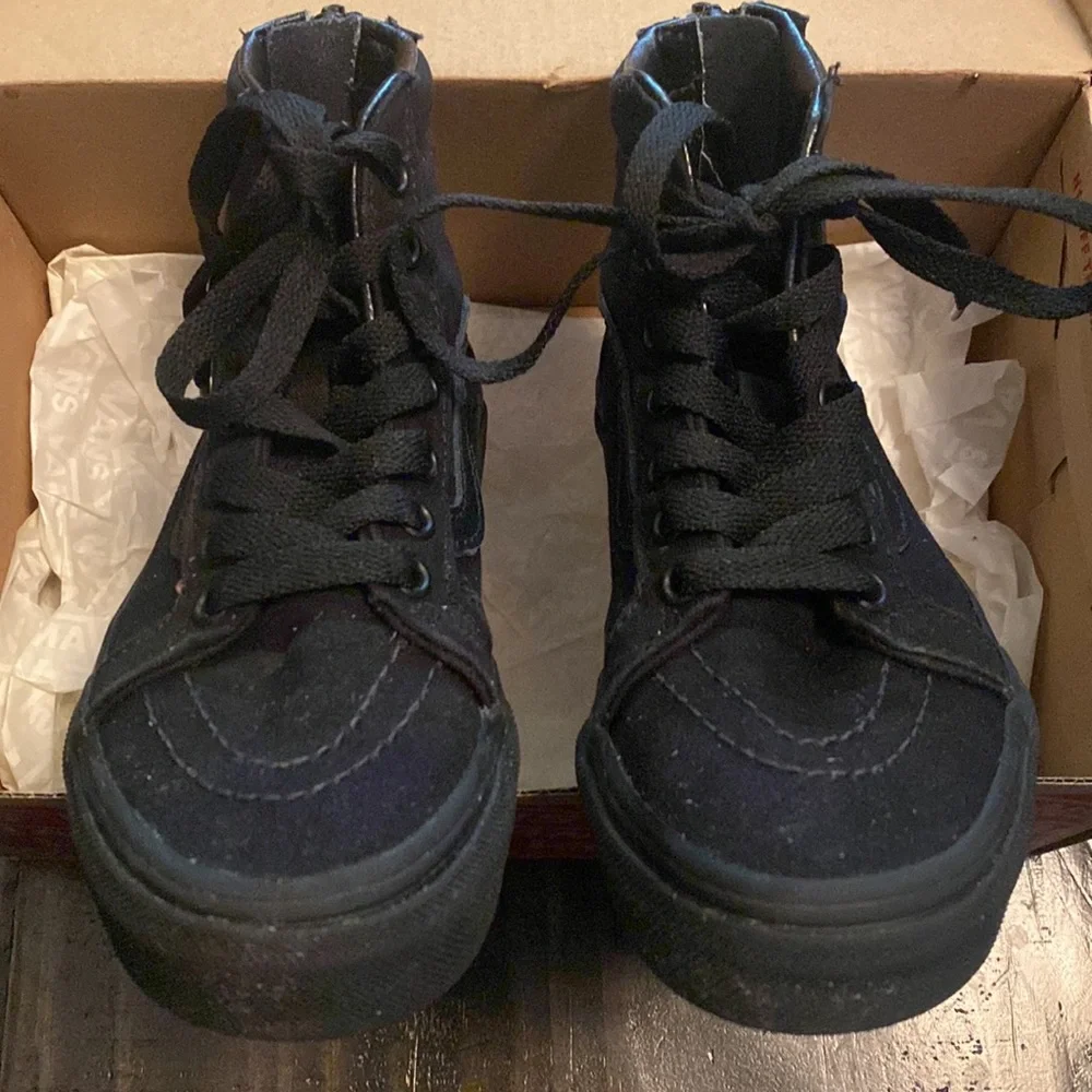 VANS SK8-Hi Zip black canvas size 12.5_10